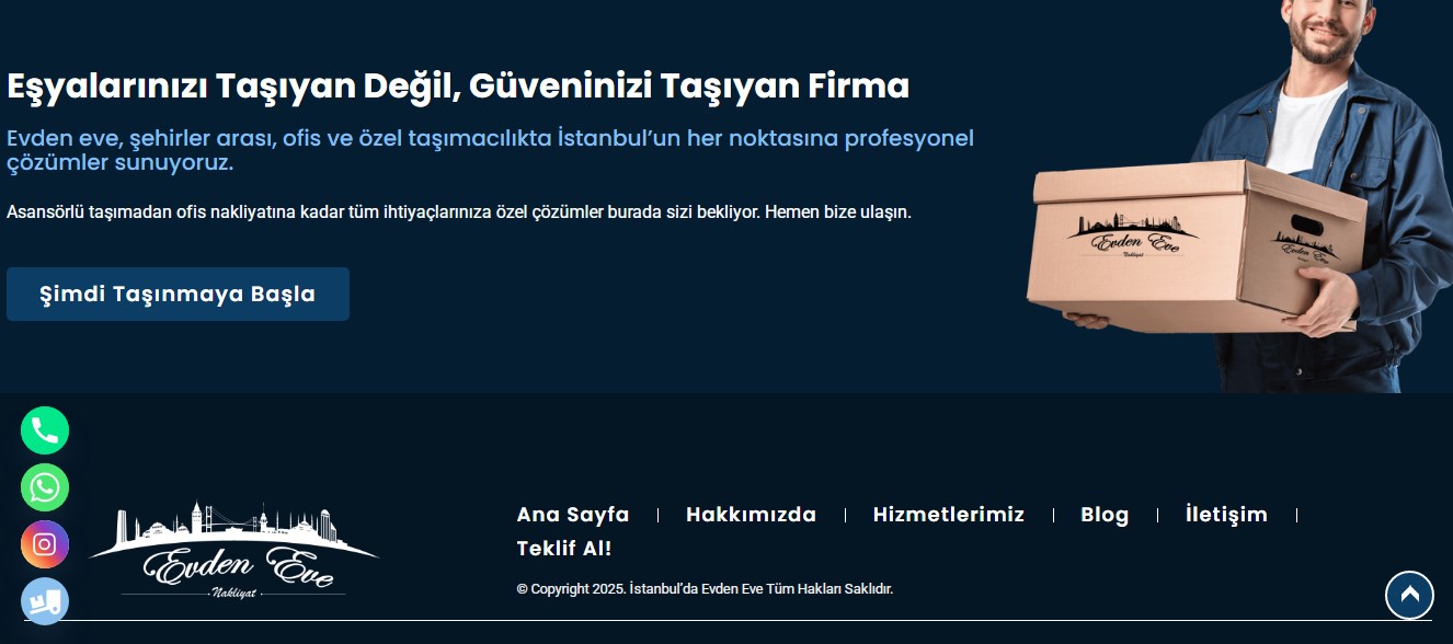 İstanbulda evden eve nakliyat